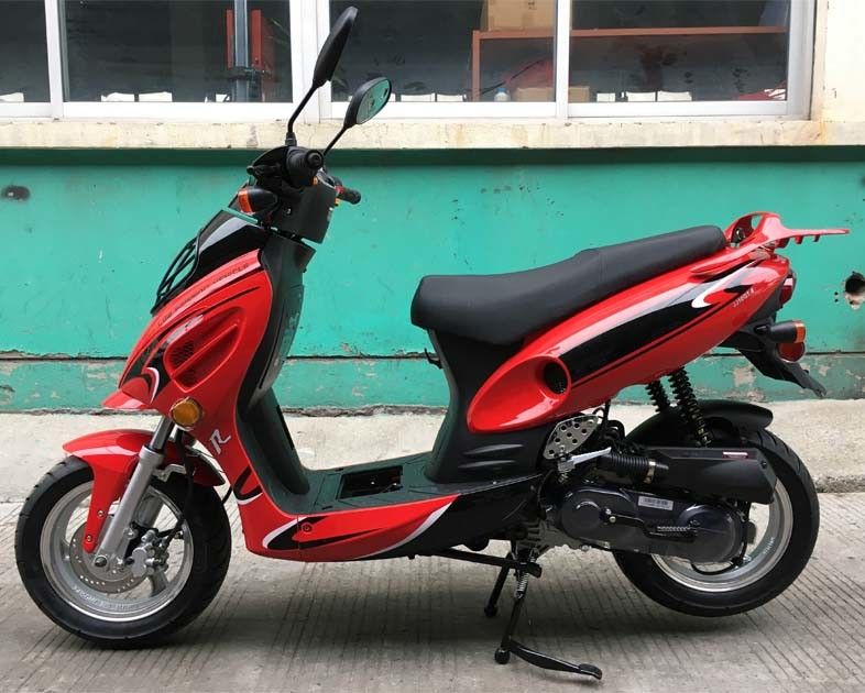 50cc CVT Cebri Hava Soğutmalı Mini Bisiklet Scooter Ön Disk Arka Kampana Fren