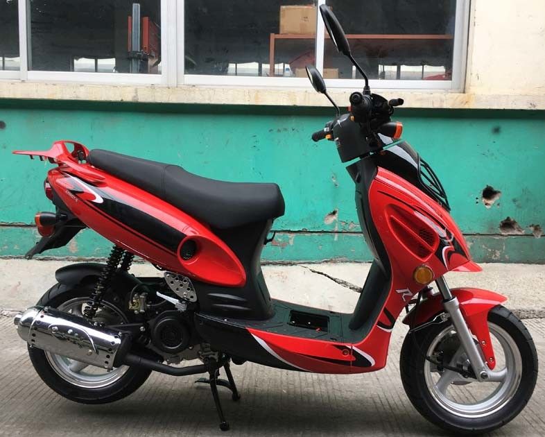 50cc CVT Cebri Hava Soğutmalı Mini Bisiklet Scooter Ön Disk Arka Kampana Fren