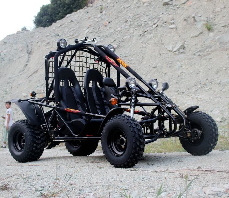 Hava Soğutmalı İki Kişilik Go Kart Elektrikli Start Zincir Tahrik 150cc Büyük Boy