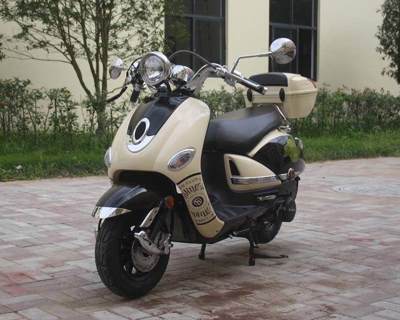 Ön Disk Arka Tamburlu Yetişkinler İçin Elektrikli / Tekme 150cc Gazla Çalışan Scooterlar
