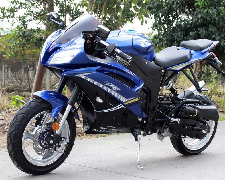 Tek Silindir 200cc Sokak Yasal Motosiklet 4 Zamanlı Havalı Serin CVT Anahtar Çalıştırma Sistemi Ile