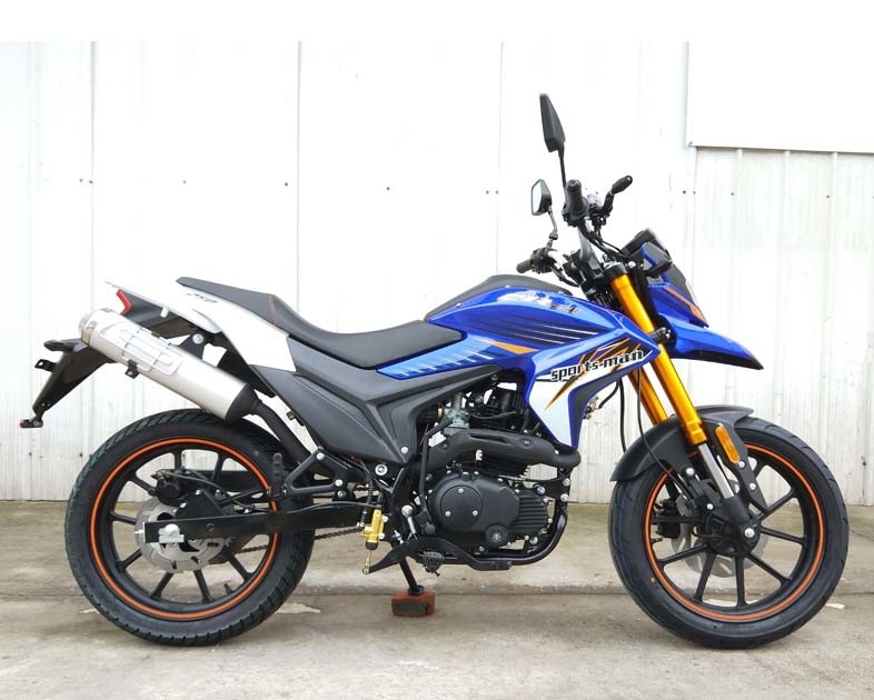 5 Vites Yüksek Güçlü Motosikletlerin Kayması 4 Zamanlı Tek Silindirli Hava Soğutma Zinciri Tahrik