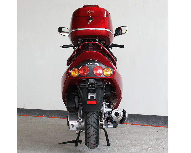 300cc 1 Silindir 4 Zamanlı Yetişkin Motor Scooter Sıvı Soğuk Kayış Tahrik Ön Disk / Arka Disk