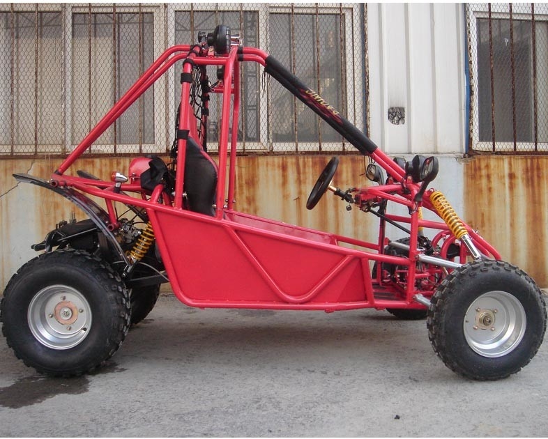 Büyük Boy Go Kart Buggy 150CC Ile CVT Hava Soğutmalı Elektrikli Çalıştırma Ayak Fren