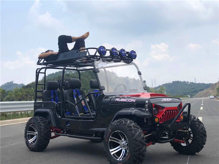 Otomatik Koltuklu 4 Koltuklu Kart Buggy Yetişkin Toyota Jeep Go Kart 300cc